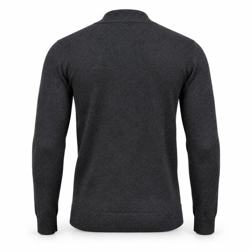 Anthracite Half Zipper Sweater .HZS-002