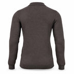 Brown Cashmere Half Zip Polo.CP-004