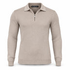 Mink Cashmere Half Zip Polo.CP-004