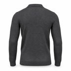 Anthracite Cashmere Half Zip Polo.CP-004