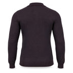 Burgundy Cashmere Half Zip Polo.CP-004
