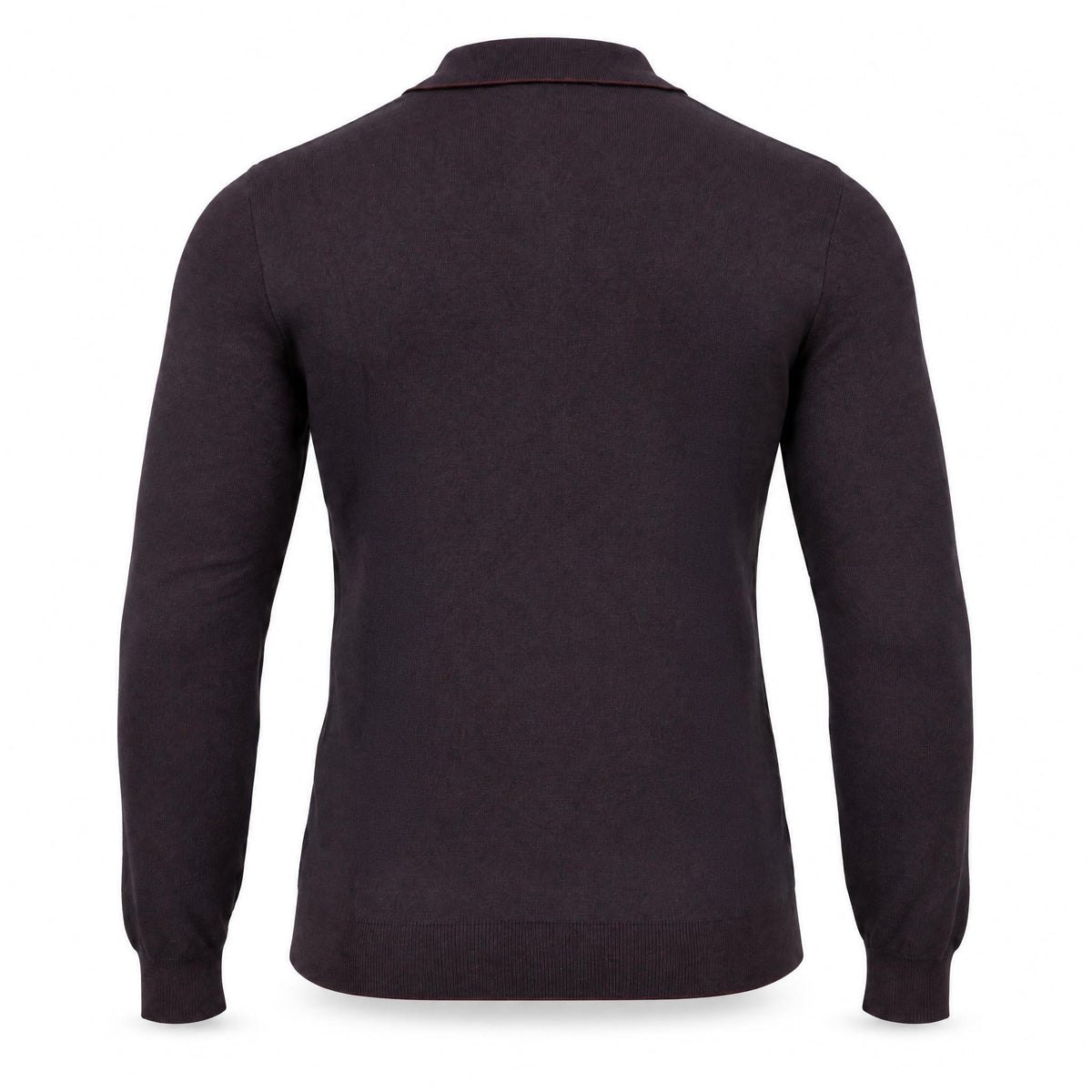 Burgundy Cashmere Half Zip Polo.CP-004