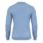 Blue Cashmere Half Zip Polo.CP-004