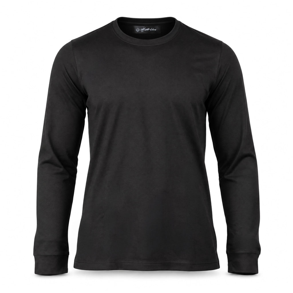 Black Cotton Sweater. CS-001