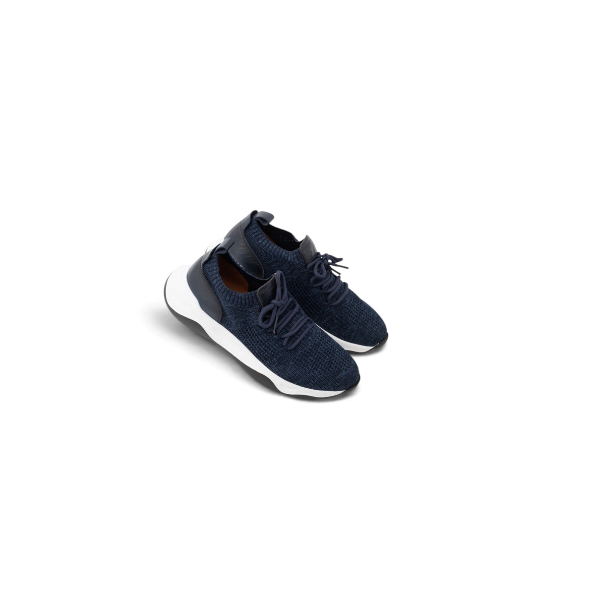 Navy Italian Casual Shoes. ICS007