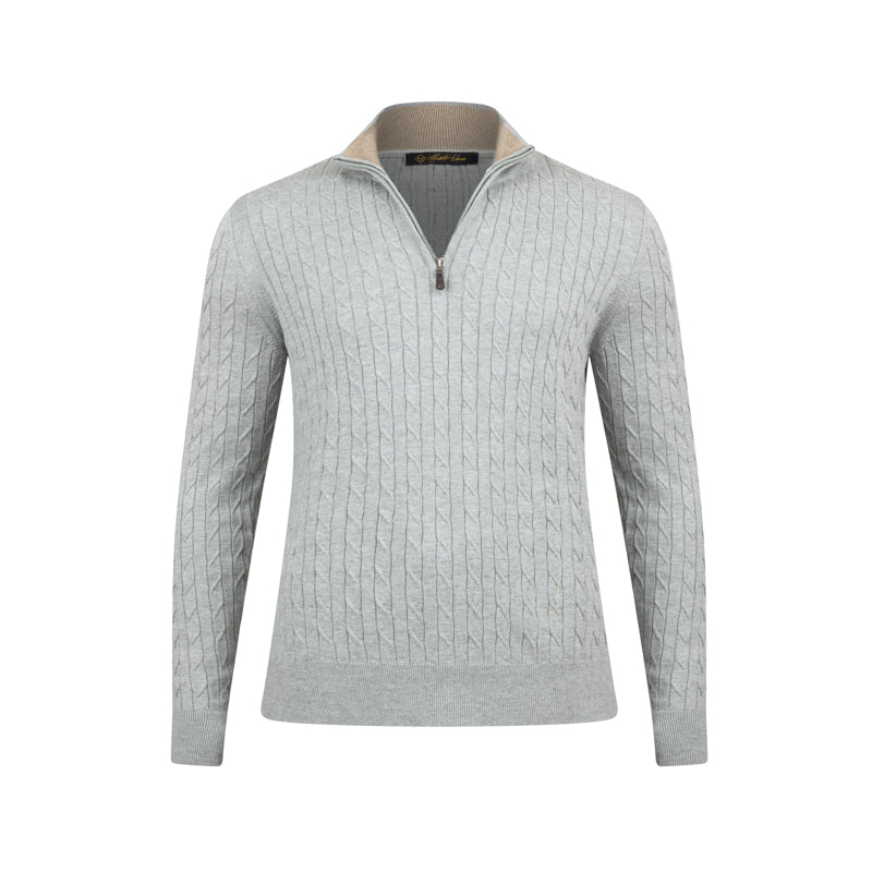 Men’s Half Zip Knit Pullover – Clean Design, Premium Feel