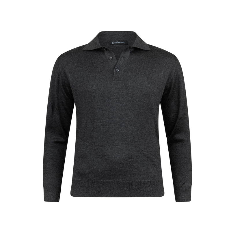 Classic Cashmere Knit Polo Shirt – Modern Refined Style