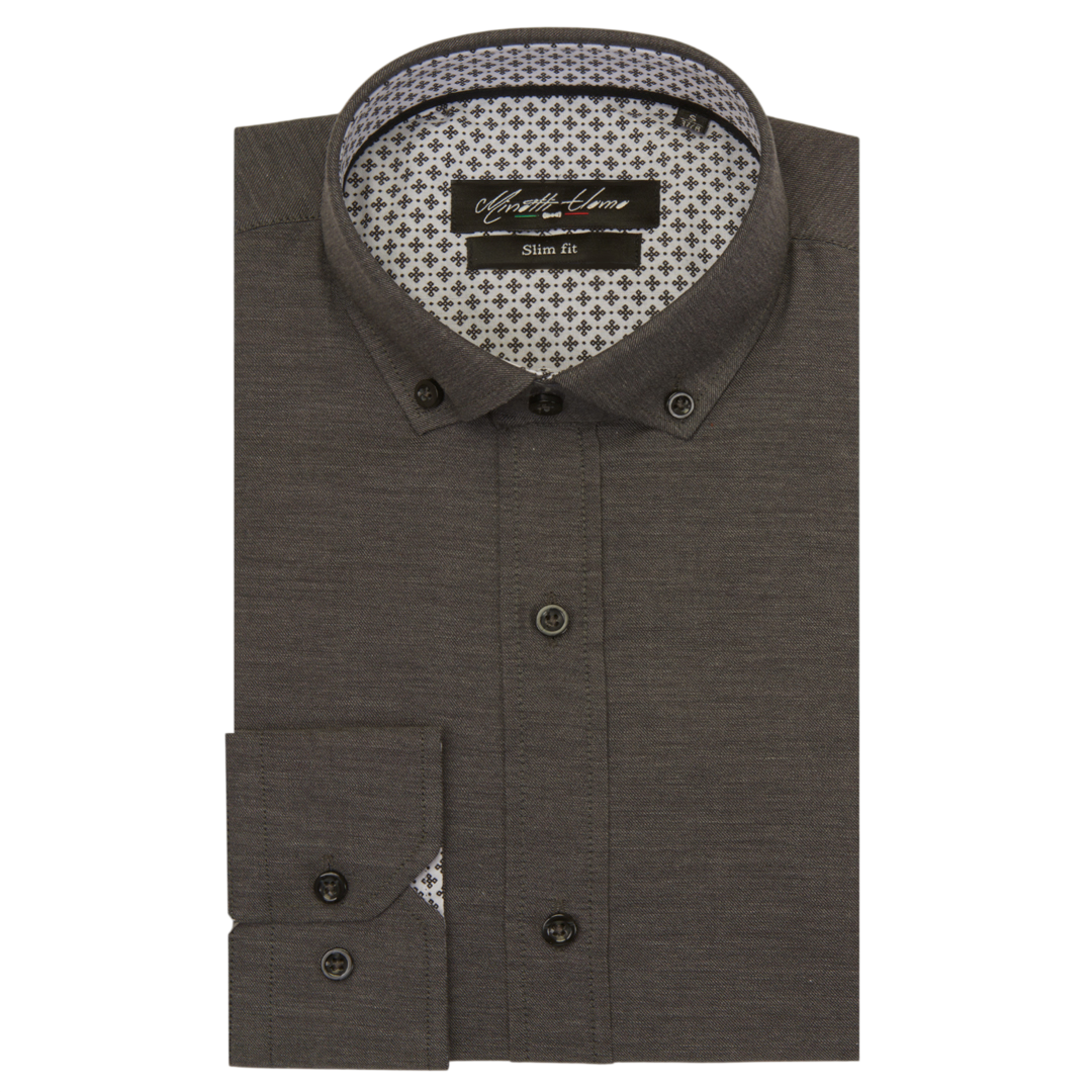 Slim Fit Shirt | Thomas Mason 100% Cotton | Minotti Uomo