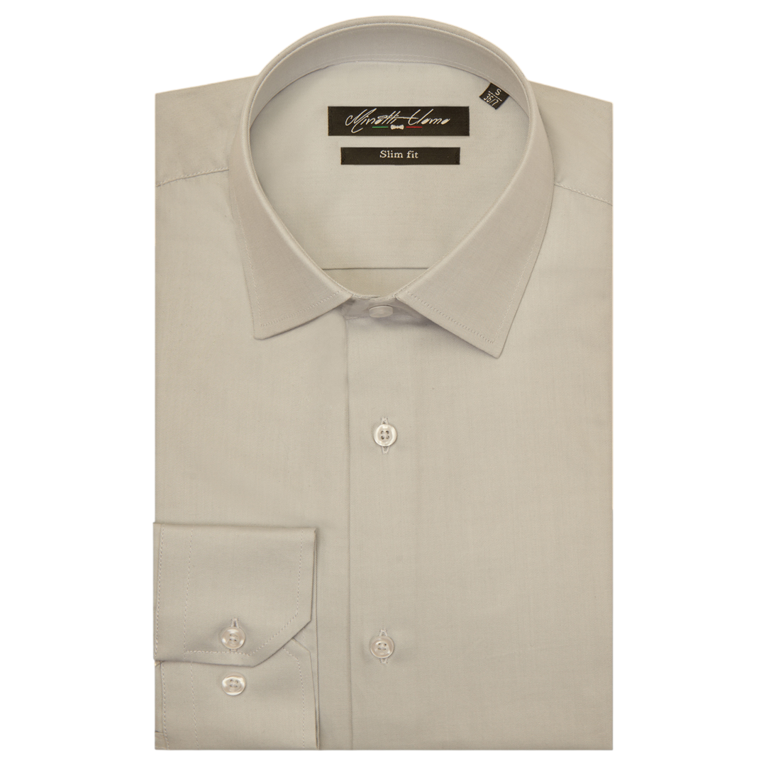 Slim Fit Shirt | Thomas Mason 100% Cotton | Minotti Uomo