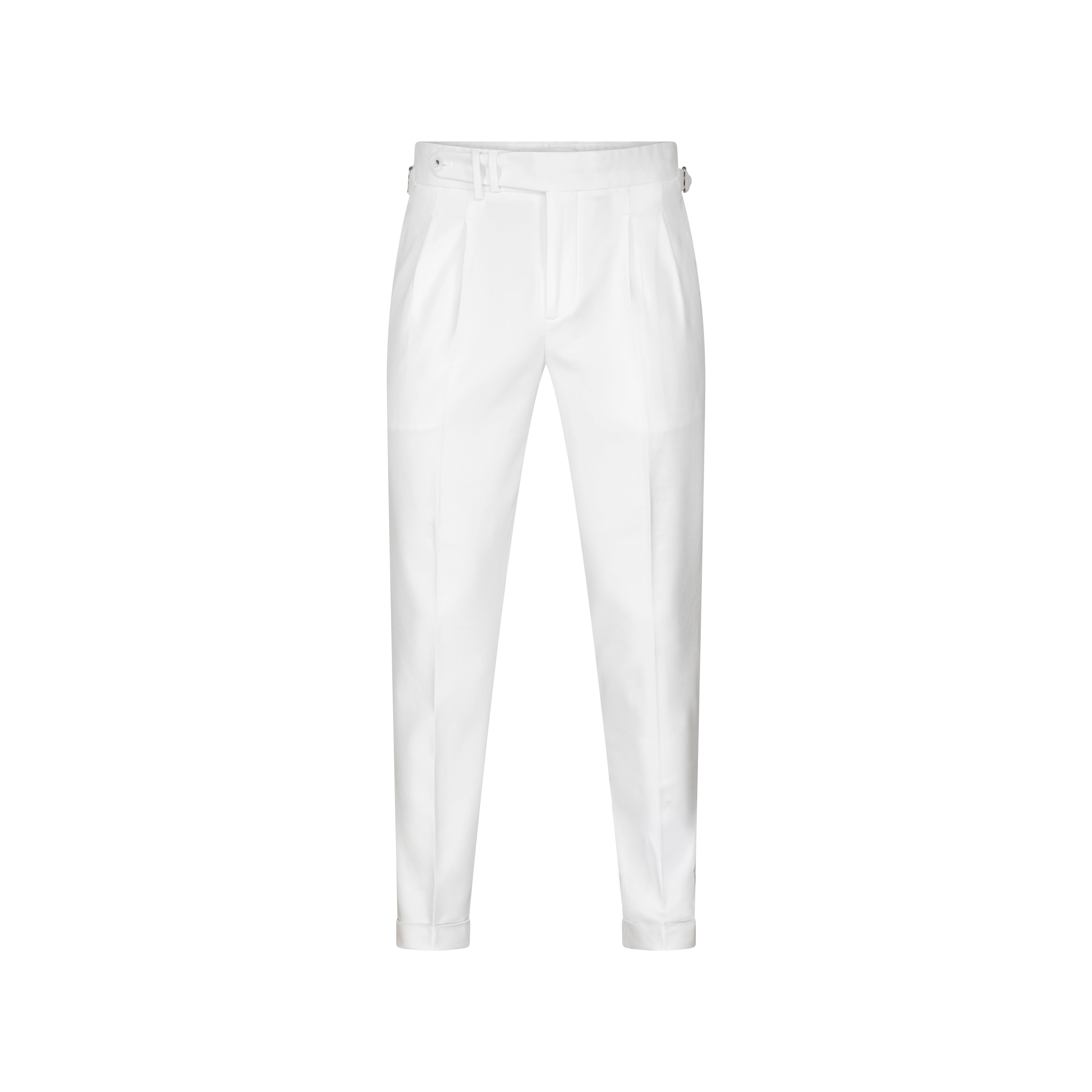 Premium White Italian Wool Pants for Men
