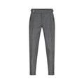 Textured Blue Grey Wool Italian Pant