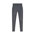 Textured Blue Italian Wool Pants for Men