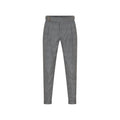 Textured Light Grey Wool Italian Pant
