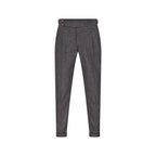 Textured Navy Wool Italian Pant