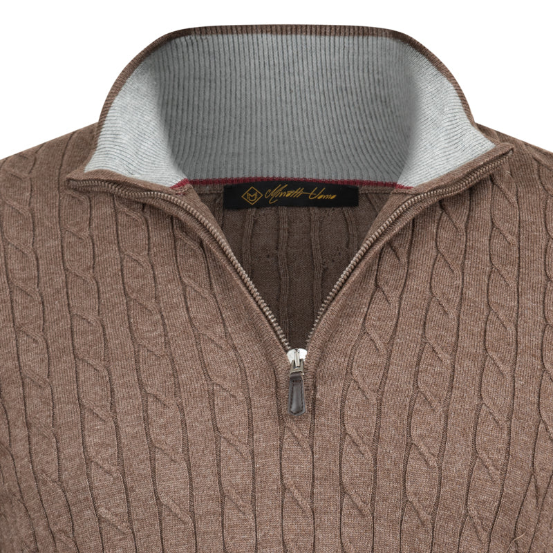 Men’s Half Zip Knit Pullover – Clean Design, Premium Feel
