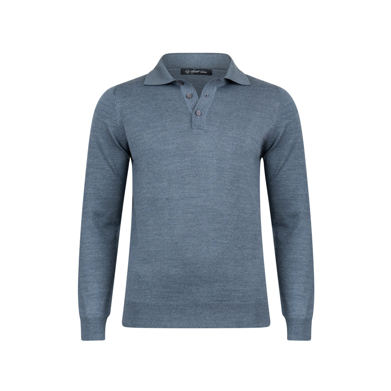 Classic Cashmere Knit Polo Shirt – Modern Refined Style