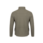 Green jacket shown from the back on a white background