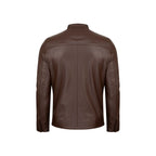 Zip-Up Leather Jacket