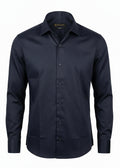 Navy Thomas Mason Cotton Shirt .ST013