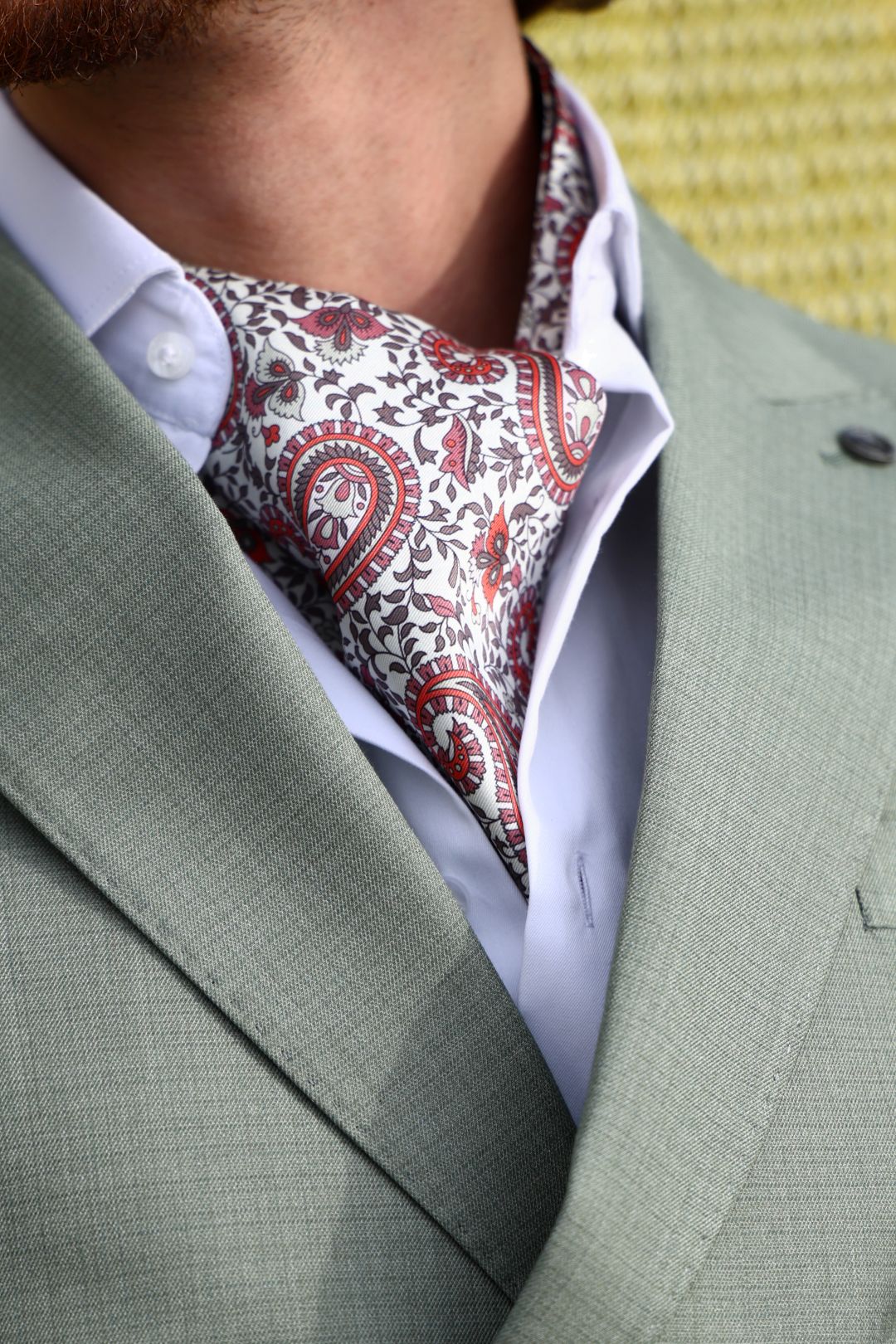 Men’s Wool Blend Slim Fit Double-Breasted Suit-MINT GREEN.024
