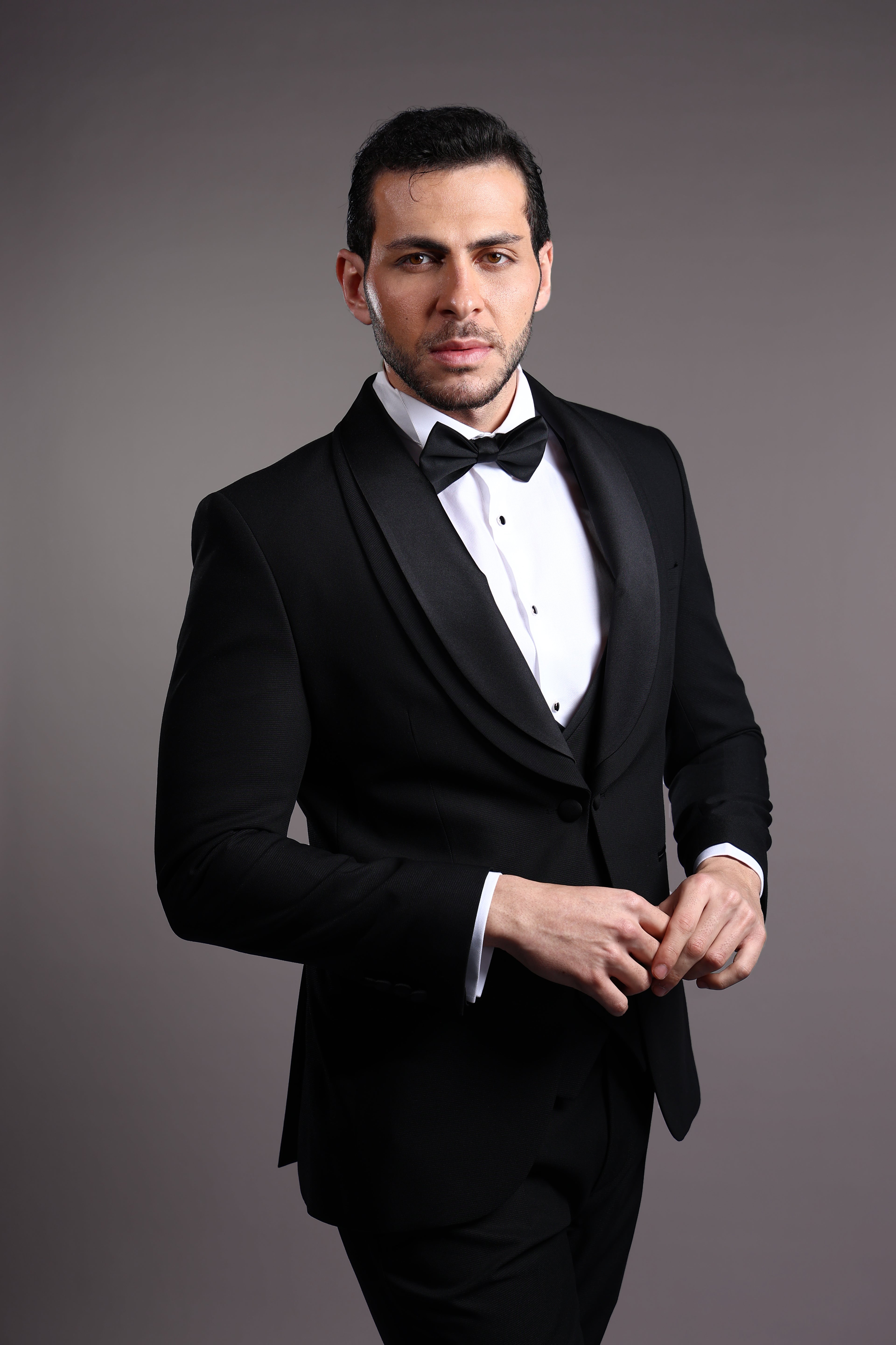 Men’s Ceremony Double Shawl Lapel Suit – Luxury Formal Wedding & Evening Wear