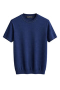 Premium Navy Cashmere T-Shirts – Ultra-Soft Lightweight Luxury Essentials