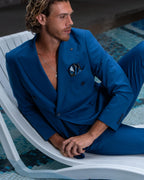 Royal Blue Wool Dubetti Suit – Bold Elegance with a Classic Touch