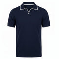 Men’s Navy Mercerized Cotton Polo | Stylish, Durable & Lightweight Shirt.MCP-004