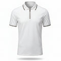 White Mercerized Cotton Polo Shirt | Premium Shine & Ultra-Soft Comfort.MCP-002