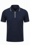 Navy Mercerized Cotton Polo Shirt | Premium Shine & Ultra-Soft Comfort.MCP-002