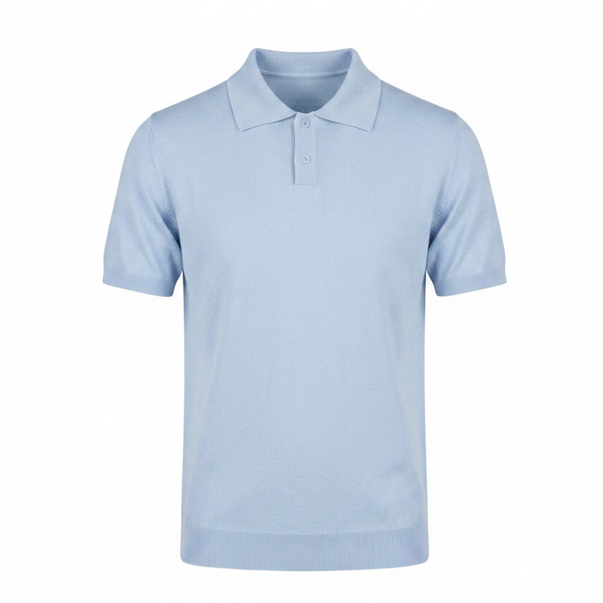 Light Blue Men’s Bamboo Polo Shirt | Soft, Sustainable & Moisture-Wicking.BP-003
