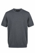 Grey Mercerized Cotton T-Shirt | Premium Shine, Soft & Breathable Fabric.MC-001