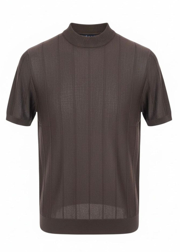 Premium Brown Rayon T-Shirt – Ultra Soft, Breathable & Stylish Everyday Tee.RAT-001