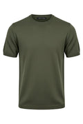 Green Mercerized Cotton T-Shirt | Premium Shine, Soft & Breathable Fabric.MC-001