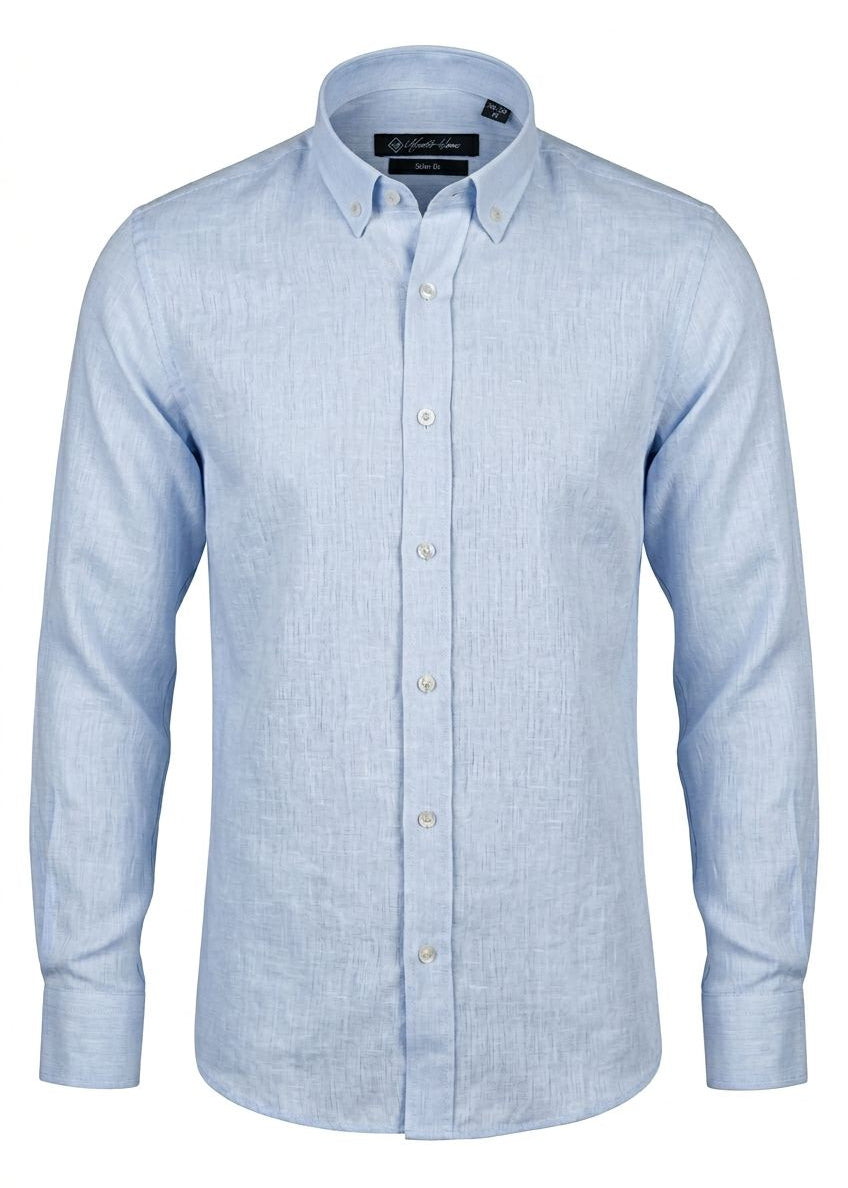 Light Blue Linen Shirt – Airy Comfort with Timeless Appeal.LSH003