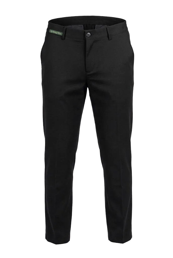 Black Tailored Smart Trousers – Contemporary Fit, Stretch Fabric, Everyday Sophistication.SP016