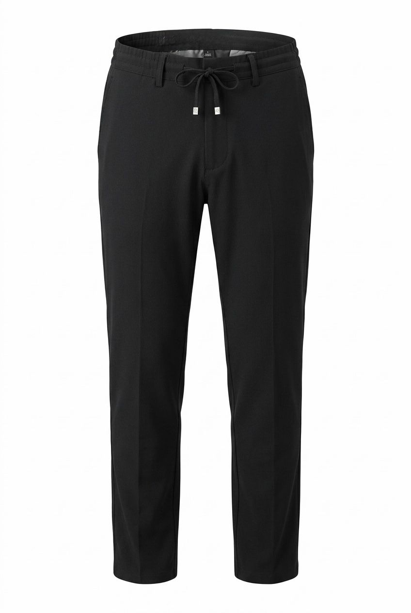 Black Refined Smart Pants – Sleek Fit, All-Day Comfort, Effortless Elegance.SP017