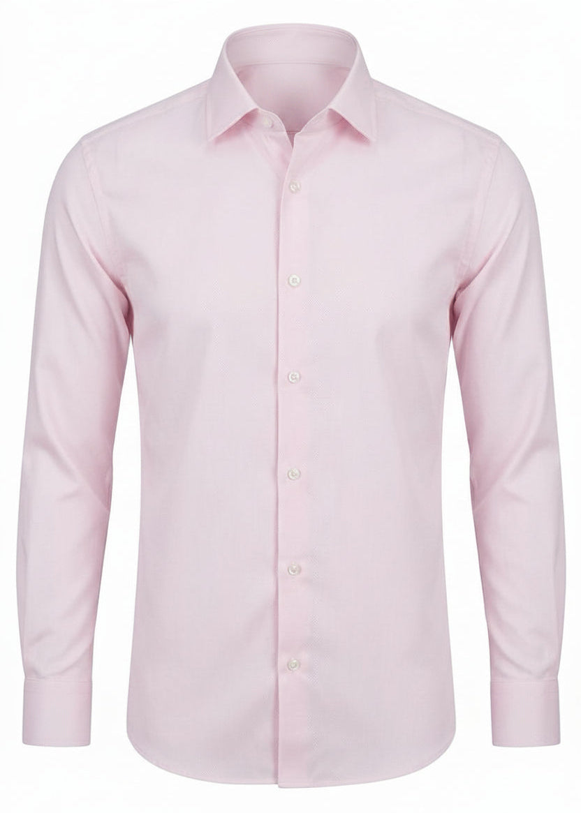 Pink 02 Thomas Mason Cotton Shirt .ST005