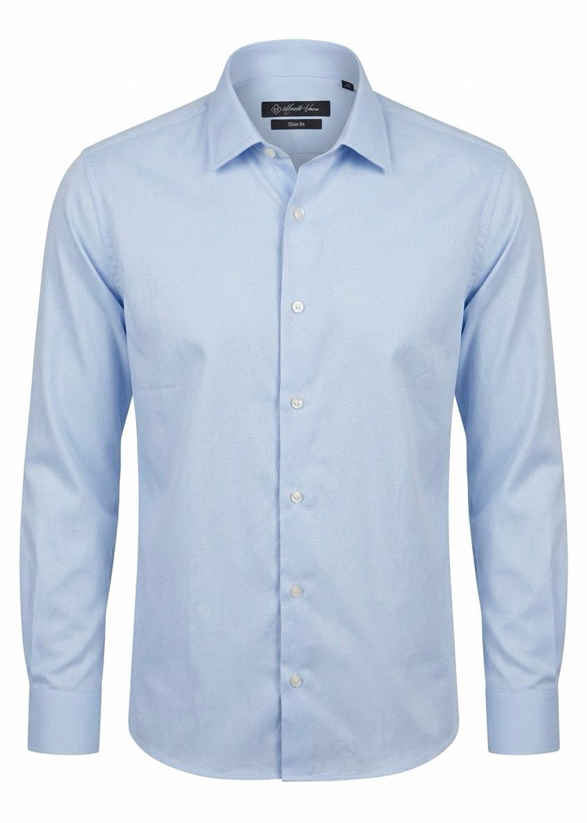 Blue 2 Thomas Mason Cotton Shirt .ST005