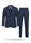 Blue Lightweight Linen Suit for Men – Breathable Summer Tailored Set.LIS-001