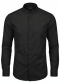 Black CB Traditional Chinese Shirt with Mandarin Collar. ST007