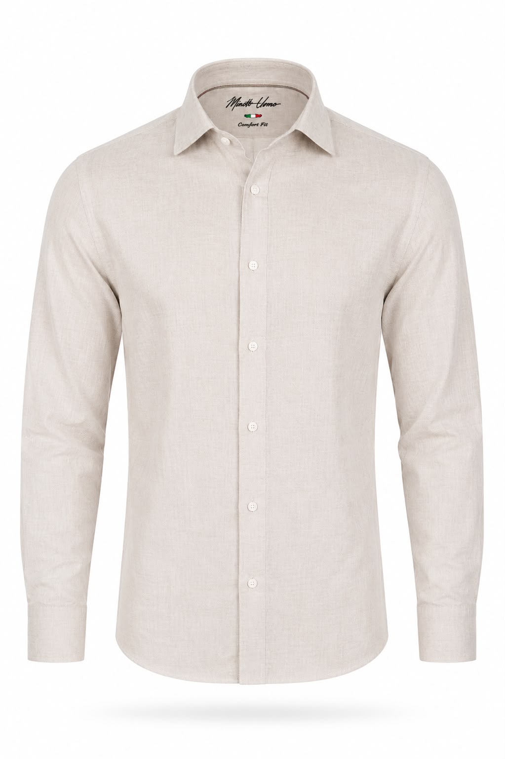 TM. BEIGE LINEN SHIRT.LSH005