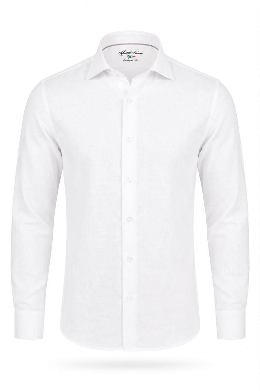 TM. WHITE LINEN SHIRT.LSH005