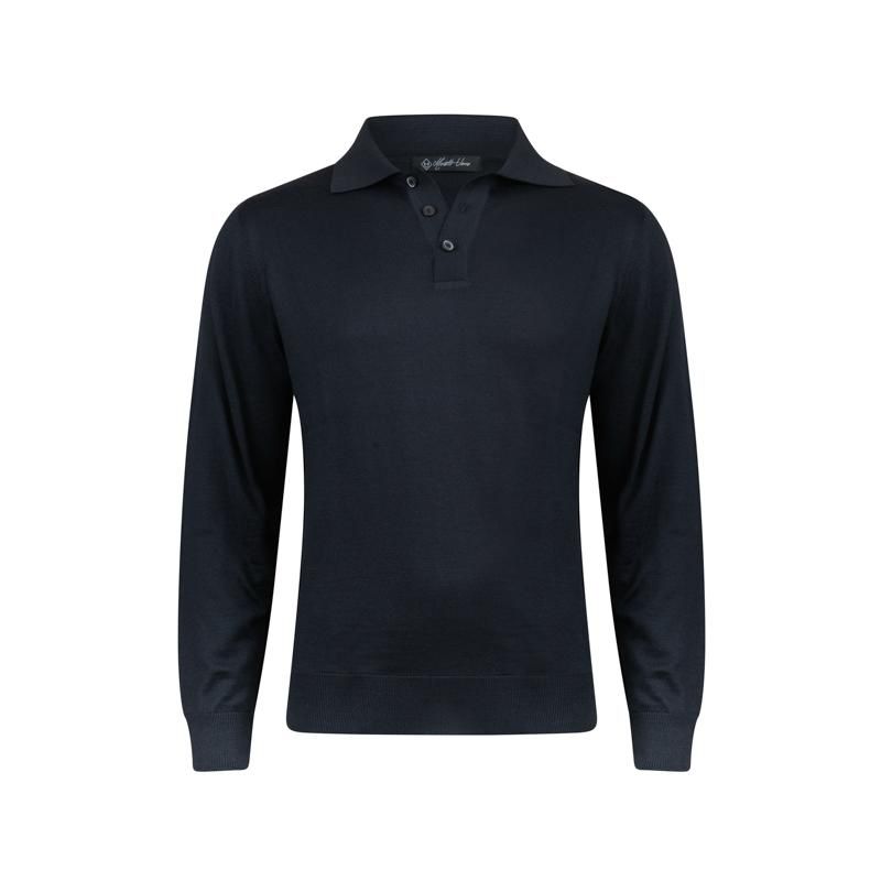 Classic Cashmere Knit Polo Shirt – Modern Refined Style