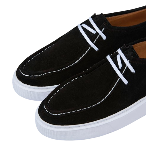 Black Stylish Summer Loafers with Lace – Comfort Meets Elegance