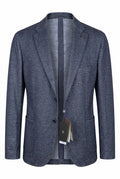 Vitale Barberis Blue Grey Blazer – Elegant Italian Wool Tailored.008