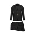 Vitale Super 180 Wool Suit Black – Ultra-Fine Italian Luxury.044