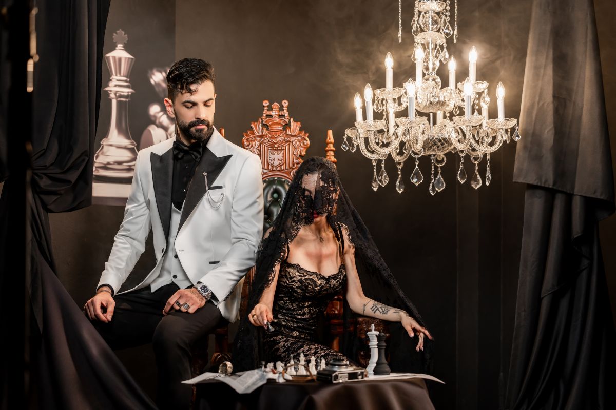 Men’s Ceremony Peak Lapel Suit – Luxury Formal Wedding & Evening Wear