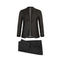 Men’s Italian Stripped Wool Classic Suit-ST.BLACK.053