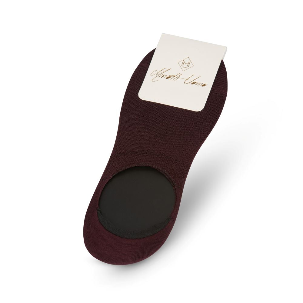 INVISIBLE BAMBOO SOCKS-BORDEAUX